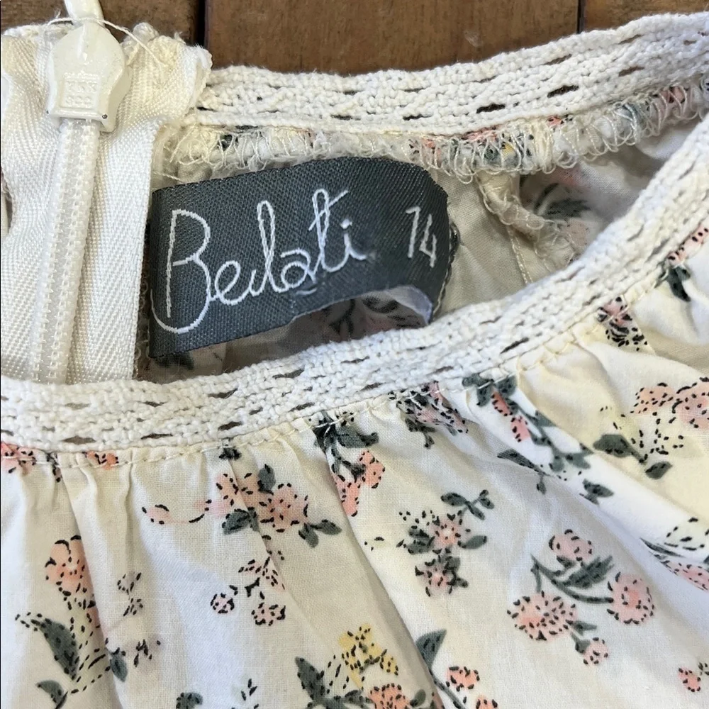 Belati floral blouse and midi skirt set girls 14 modest Prairiecore Cottagecore